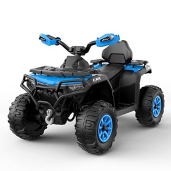 12V Kids ATV, 4-Wheeler Quad Car Ride On Toy with Remote Control, LED Headlights, Treaded Tires