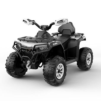 12V Kids ATV, 4-Wheeler Quad Car Ride On Toy with Remote Control, LED Headlights, Treaded Tires
