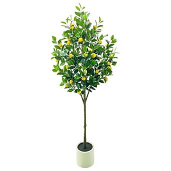 5FT Artificial Trees Indoor, Faux Tree, Artificial Planter, Artificial Fake Tree Flower Potted