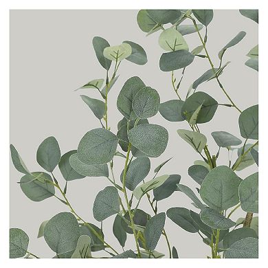 1 Pack Artificial Eucalyptus Tree 4FT Tall Faux Eucalyptus Stems Fake Plants