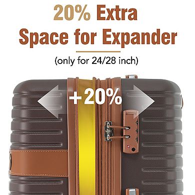 24-inch Hardside Luggage with 2 Packing Cubes