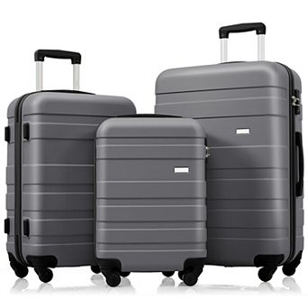 3 pc Spinner Luggage Set Lightweight Suitcase Sets 20''24''28''
