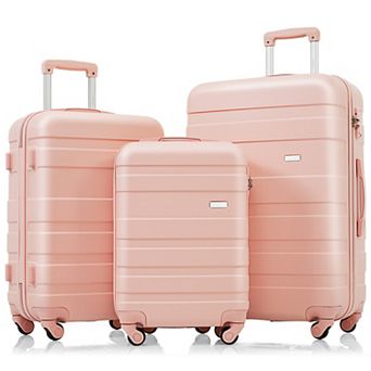 3 pc Spinner Luggage Set Lightweight Suitcase Sets 20''24''28''