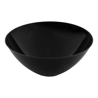 100 oz Black Organic Round Plastic Bowls - 24 pc