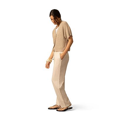 Women's Grey & Gray Elbow Sleeve Cardigan