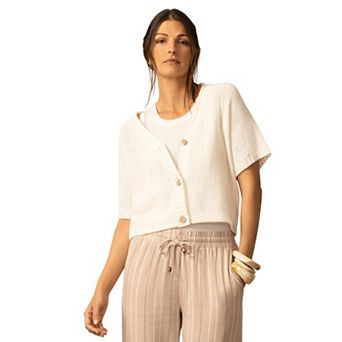 Women's Grey & Gray Elbow Sleeve Cardigan