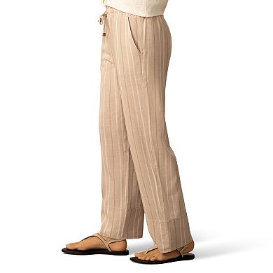 Women's Grey & Gray Wide Leg Pull-On Pants