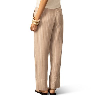 Women's Grey & Gray Wide Leg Pull-On Pants