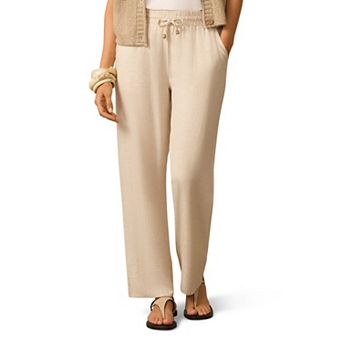 Women's Grey & Gray Wide Leg Pull-On Pants