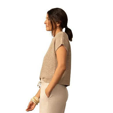 Women's Grey & Gray Boatneck Sweater