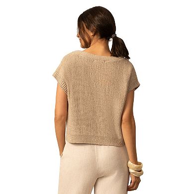 Women's Grey & Gray Boatneck Sweater