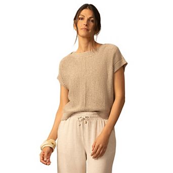 Women's Grey & Gray Boatneck Sweater