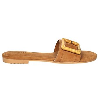 Amsterdam Leather Band Slide Sandals