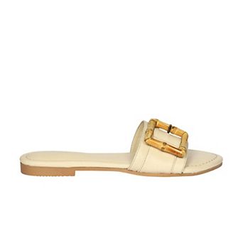 Amsterdam Leather Band Slide Sandals