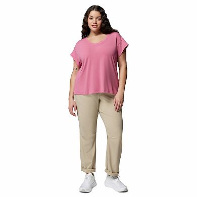 Plus Size Columbia V-Neck Short Sleeve Tee