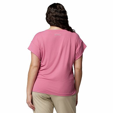Plus Size Columbia V-Neck Short Sleeve Tee