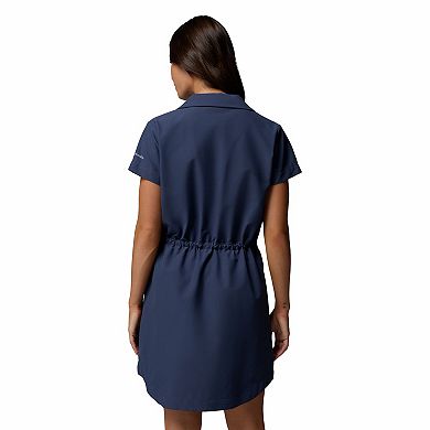 Women's Columbia Cedar Crest Dress with Elastic Waist & Short Sleeves