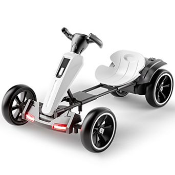 12V Kids Electric Go Kart,Drifting Kart, Outdoor Toy with Adjustable Seat, 4 Anti Slip EVA Wheels
