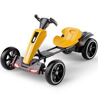 12V Kids Electric Go Kart,Drifting Kart, Outdoor Toy with Adjustable Seat, 4 Anti Slip EVA Wheels