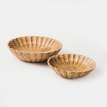 Scallop Serenity Bowls - Natural