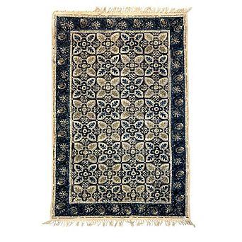 Kalamkari Handprinted Rug (36" x 60")