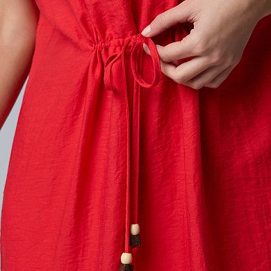 Women's Simply Vera Vera Wang Drawstring Midi Dress