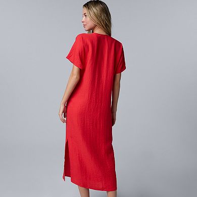 Women's Simply Vera Vera Wang Drawstring Midi Dress