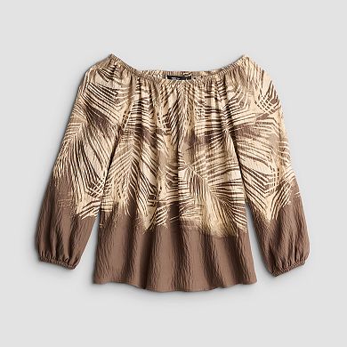 Petite Simply Vera Vera Wang Off-Shoulder Blouse