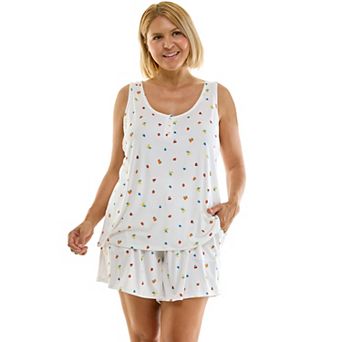 Plus Size Sonoma Goods For Life® Wonder Rib Pajama Tank Top & Pajama Shorts Set