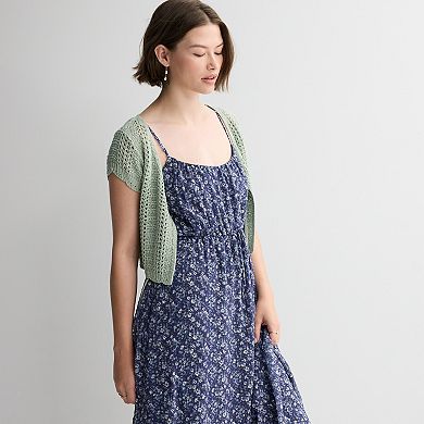 Juniors' Live To Be Spoiled Hanky Hem Midi Dress