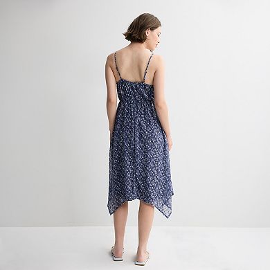 Juniors' Live To Be Spoiled Hanky Hem Midi Dress