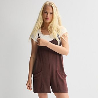Juniors' Live To Be Spoiled Top & Romper Set