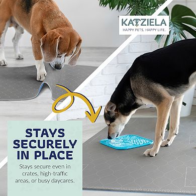 Katziela Quick-Drying Washable Pee Pads for Dogs (4 Pack 34x36 Rectangular) Waterproof Reusable