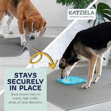 Katziela Quick-Drying Washable Pro Pee Pads for Dogs (2 Pack 36x41 Hexagon) Waterproof Reusable