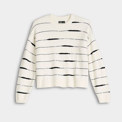 Women's Simply Vera Vera Wang Printed Crewneck Sweater