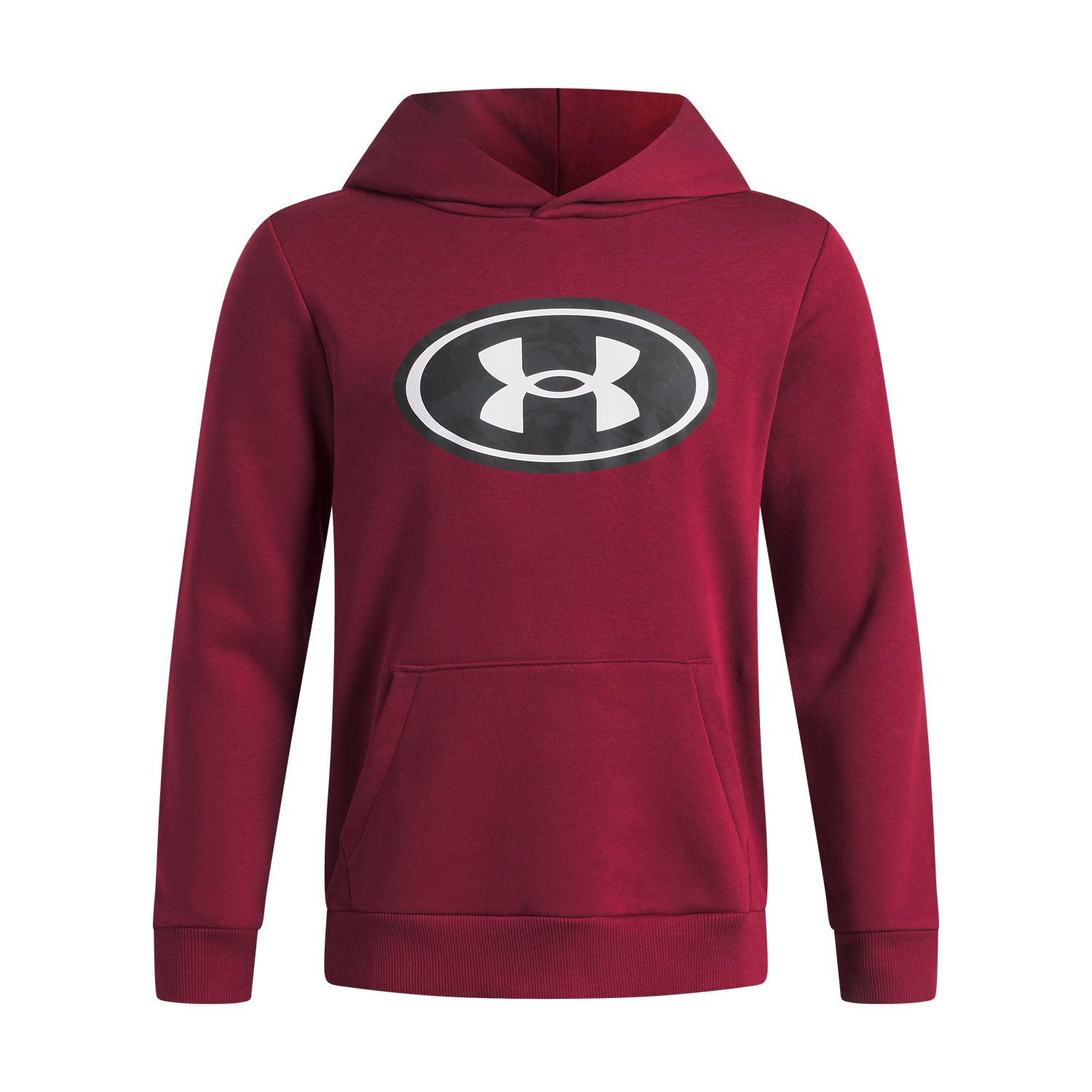 Худи Under Armour Rival Fleece Key Print Fill для мальчиков, цвет: Красный