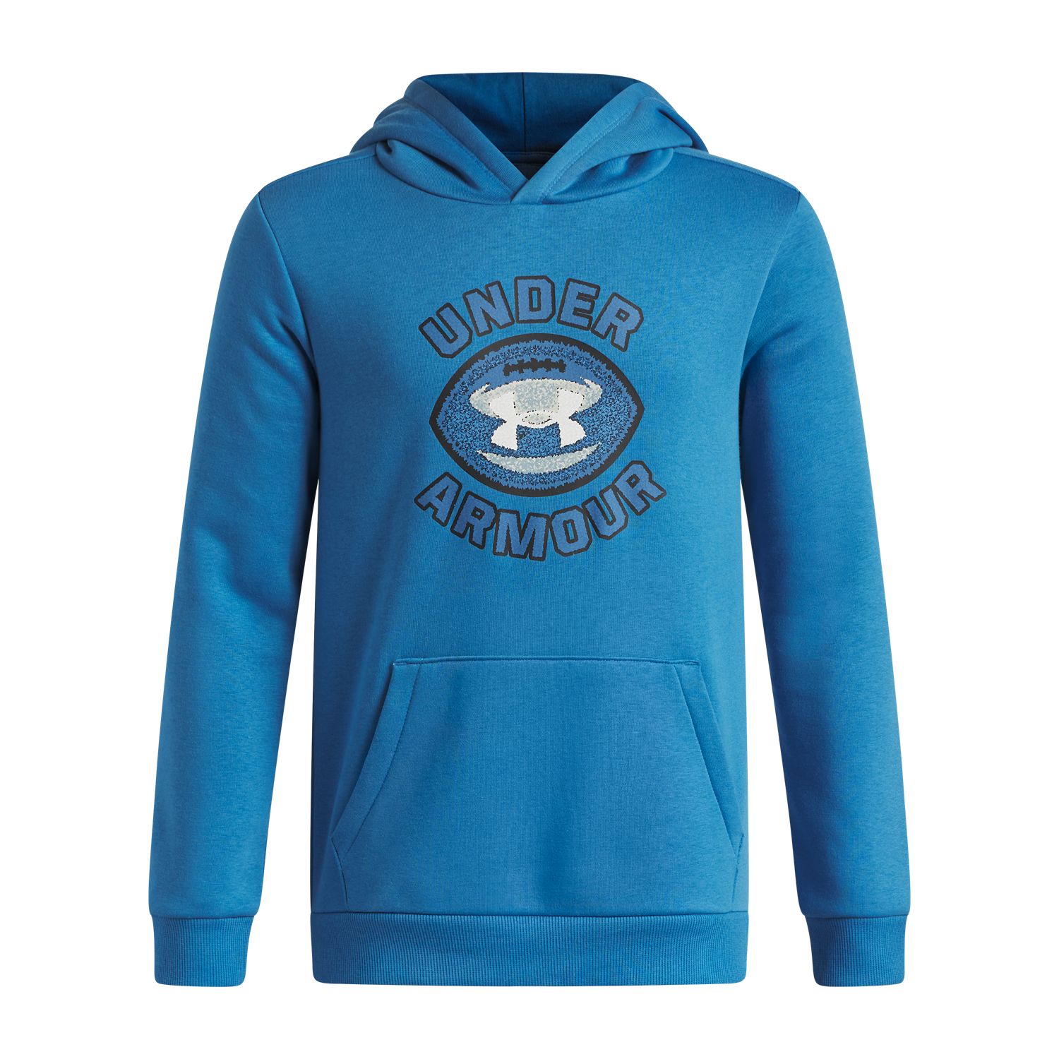 Худи Under Armour Rival Fleece Graphic для мальчиков, цвет: Синий — фото 1