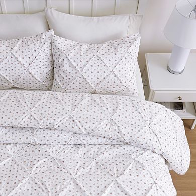 Bedsure Pintuck Comforter Set with Shams