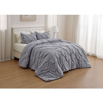 Bedsure Pintuck Comforter Set with Shams