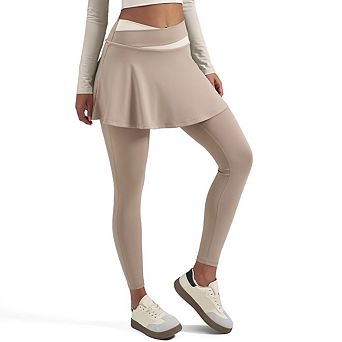 Women's Tennis Skirts with Leggings 2 in 1 High Waisted Athletic Skirted Running Workout Yoga Pants