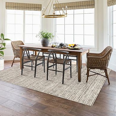 Moroccan Style Area Rug Premium Colored Textured Accent Rug Machine Washable