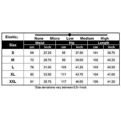 Women's High Waist Wide Leg Pants with Pockets Stretch Elastic Waist Work Casual Dress Pants