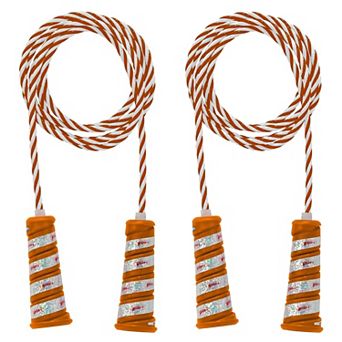 Wham-O Hula Hoop Jump Rope for Indoor Outdoor Fitness Exercise Kids Boys Girls, 7 Feet Long, 2 Pack