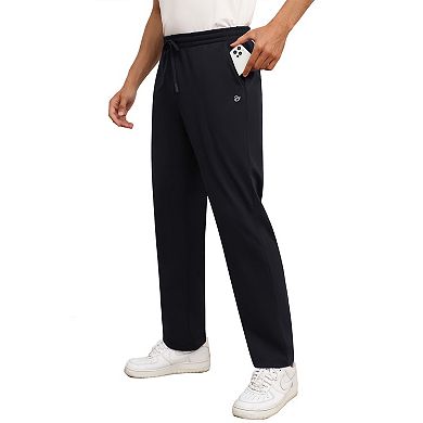 Men's Summer Fall Long Sweatpants Jogger Elastic Athletic Work Running Active Lounge Pants Pockets