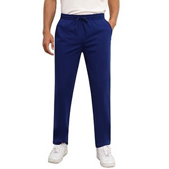 Men's Summer Fall Long Sweatpants Jogger Elastic Athletic Work Running Active Lounge Pants Pockets