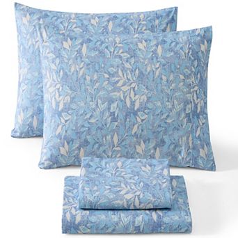 HLC.ME Floral Printed Bed Sheets Set - Wrinkle Resistant & Ultra Soft - Beds up to 15 in Deep