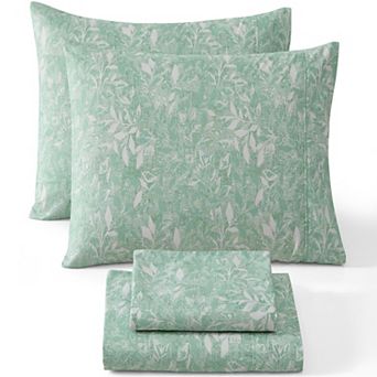 HLC.ME Floral Printed Bed Sheets Set - Wrinkle Resistant & Ultra Soft - Beds up to 15 in Deep