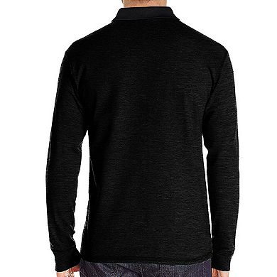 Men's Long Sleeve Polo Shirt Casual Button Down Collar Top With Pocket