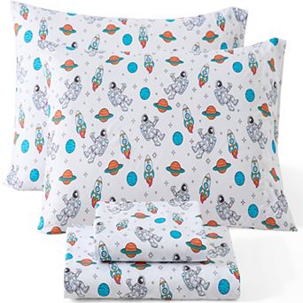 HLC.ME Printed Kids Bed Sheets Set - Wrinkle Resistant & Ultra Soft - Beds up to 15 in Deep