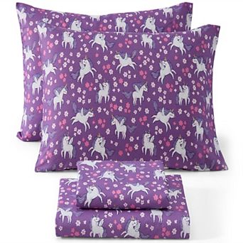 HLC.ME Printed Kids Bed Sheets Set - Wrinkle Resistant & Ultra Soft - Beds up to 15 in Deep